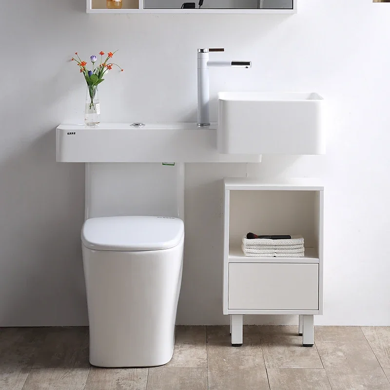 Small Apartment Wash Basin with Toilet Integrated Wash Inter-Platform Basin Sink Wash Basin One-Piece Closet