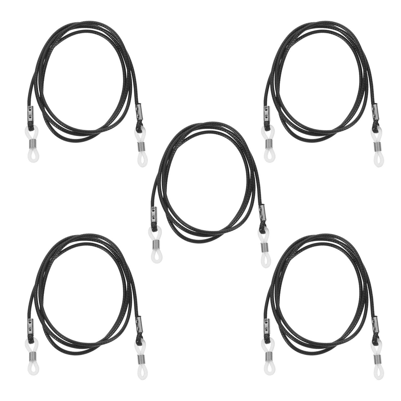 

5PCS Eyeglasses Chains Anti-lost Retainer Around Neck Adjustable Wax Cord Sunglasses Lanyards For Men Women Eye Glass Holders