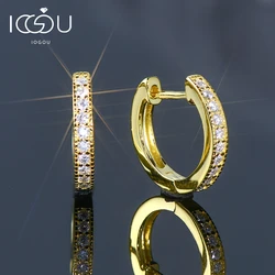 IOGOU Classic Small Hoops Original Moissanite Diamond Earrings Silver 925 Sterling for Women 2023 Trend Accessories Jewelry Gift