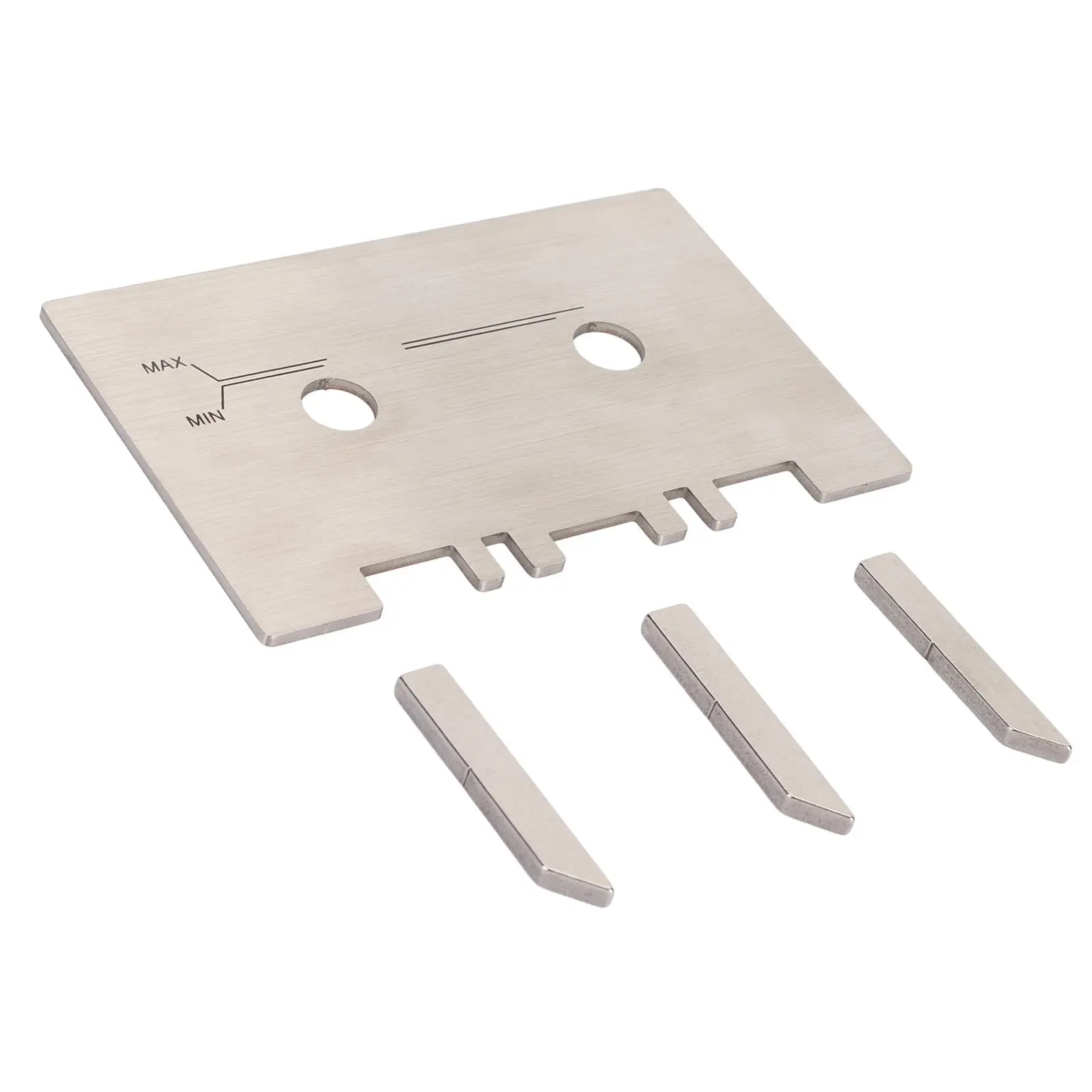 High-Precision for cassette Gauge Head & Guide for Mechanical Alignment - Durable Wear-Resistant Silver with Check Bar