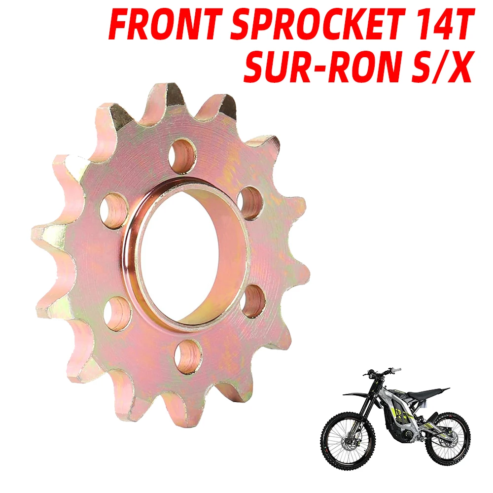 Motorcycle Accessories 14T Chain Sprocket For SURRON Sur-Ron Light Bee X S Off-Road Electric Vehicle Motorbike Parts