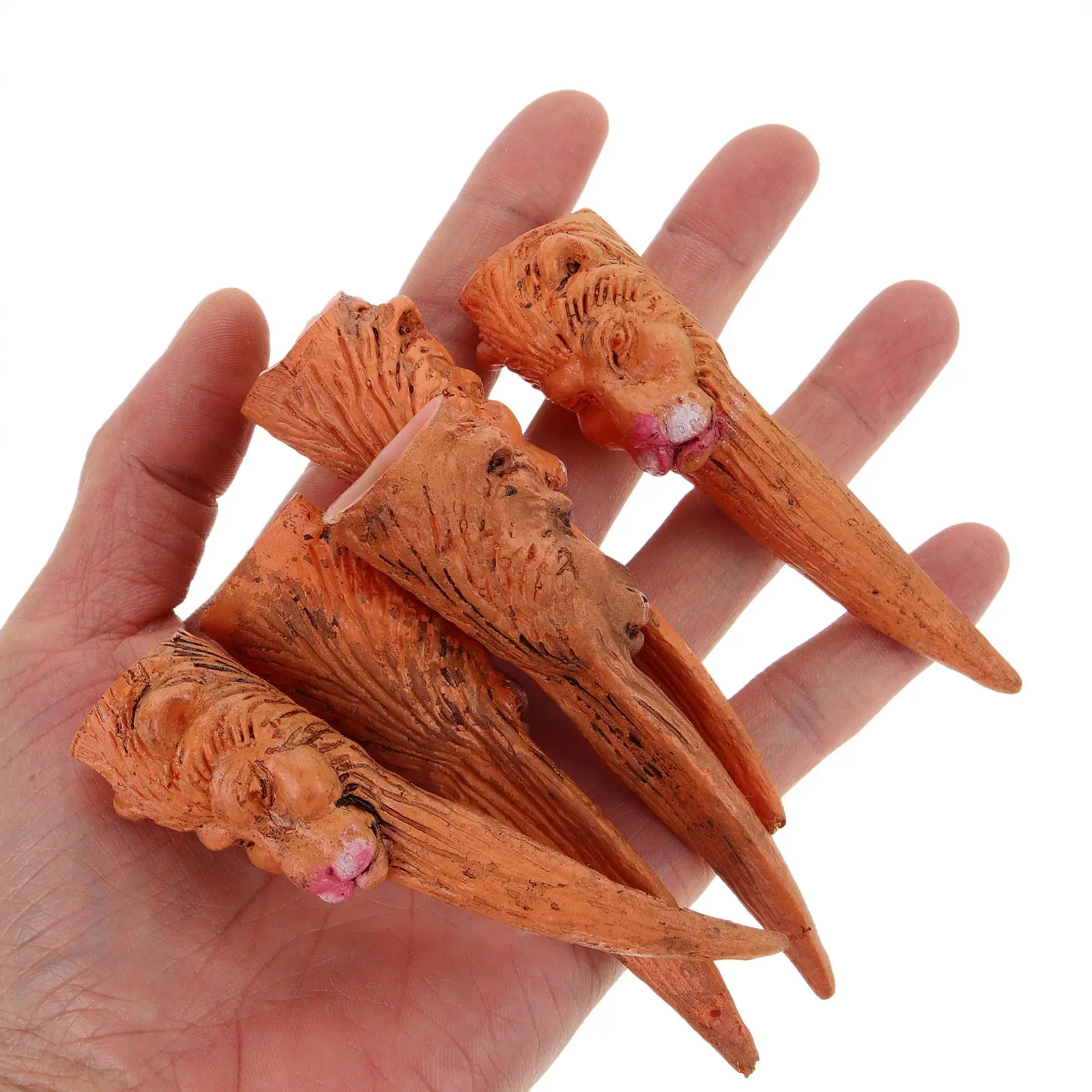 

5Pcs Halloween Fake Witch Fingernails Rubber Fingers for Cosplay Zombie Costume Horror Party Props Supplies Witch Fingers