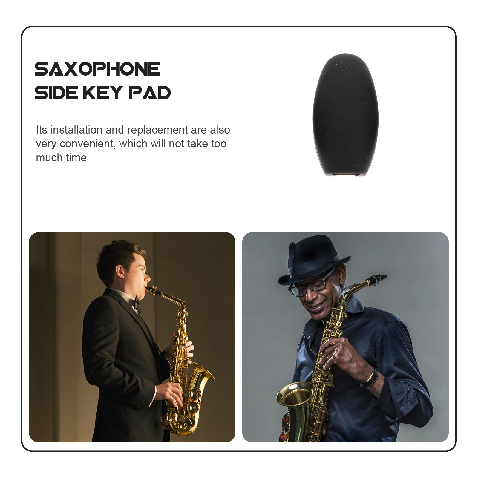 

3 Pcs Sax Side Key Pad Instrument Supply Saxophone Palm Button Pads Protector Protective Tool Supplies Creative Cover