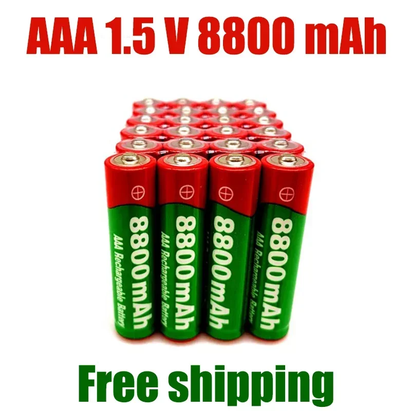 2024 New 1.5V AAA rechargeable battery 8800mah AAA 1.5V New Alkaline Rechargeable batery for led light toy mp3wait+free shipping