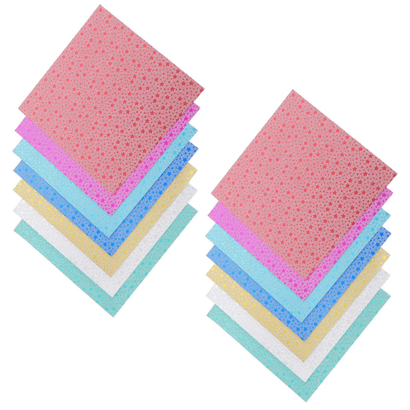 

Набор из 28 разноцветных листов бумаги для оригами: переливающиеся блестящие квадраты для поделок, декора комнаты, рукоделия, художественных проектов, для детей
