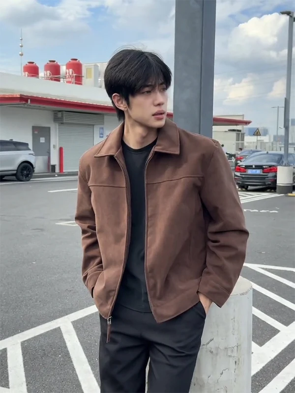 

Замша ort Jaet, мужской стеганый воротник из полиэфирного волокна, обычный све, длинная застежка-молния, без шляпы, американский Sle