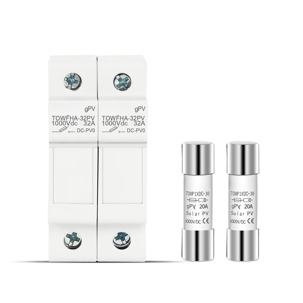 For DC Strings 1000V Fuse PV Fuse Holder For Solar Protection 1 Pole Holder for durable Materials Easy Installation