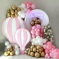 110Pcs Pink Balloon Garland Baby Shower Balloons Arch Kit 18/36Inch Hot Balloon Cutout Birthday Wedding Party Decor Photo Prop