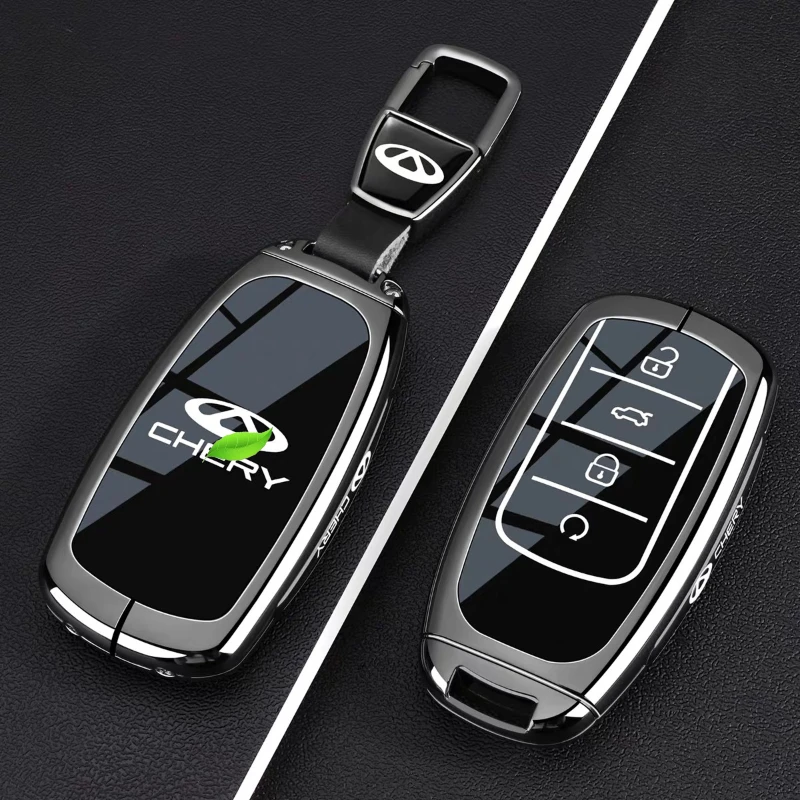 

For Chery Tiggo 8Pro 8Plus 8L Tiggo 9 9CDM Jaecoo 07 Car Key Shell Protective Cover Bag with Keychain Durable Key Cover Interior