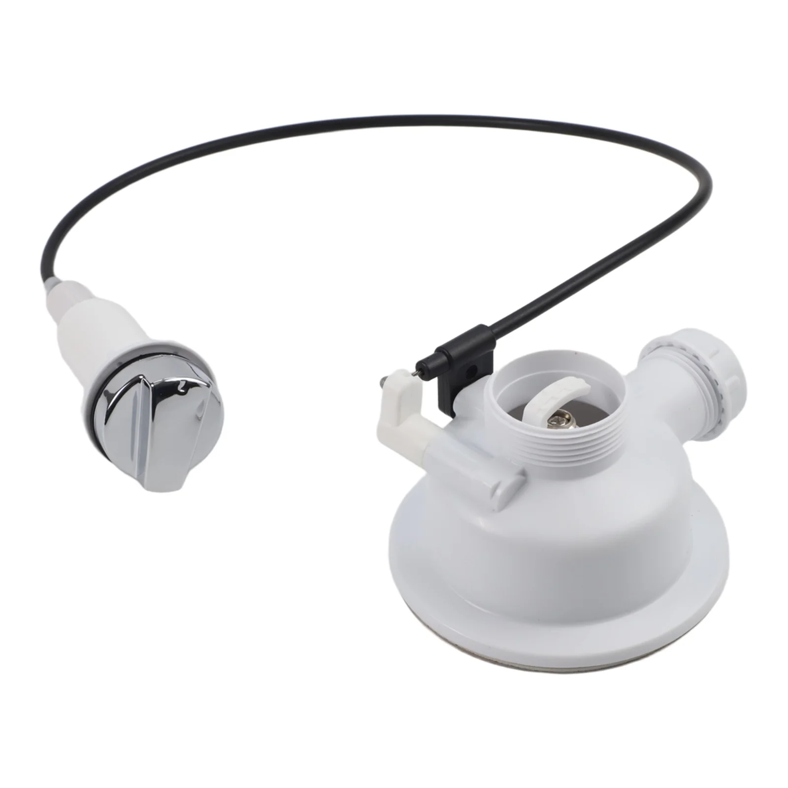 Sink waste kit with cable operated bowl strainer for efficient kitchen management and food debris  Sink waste kit
