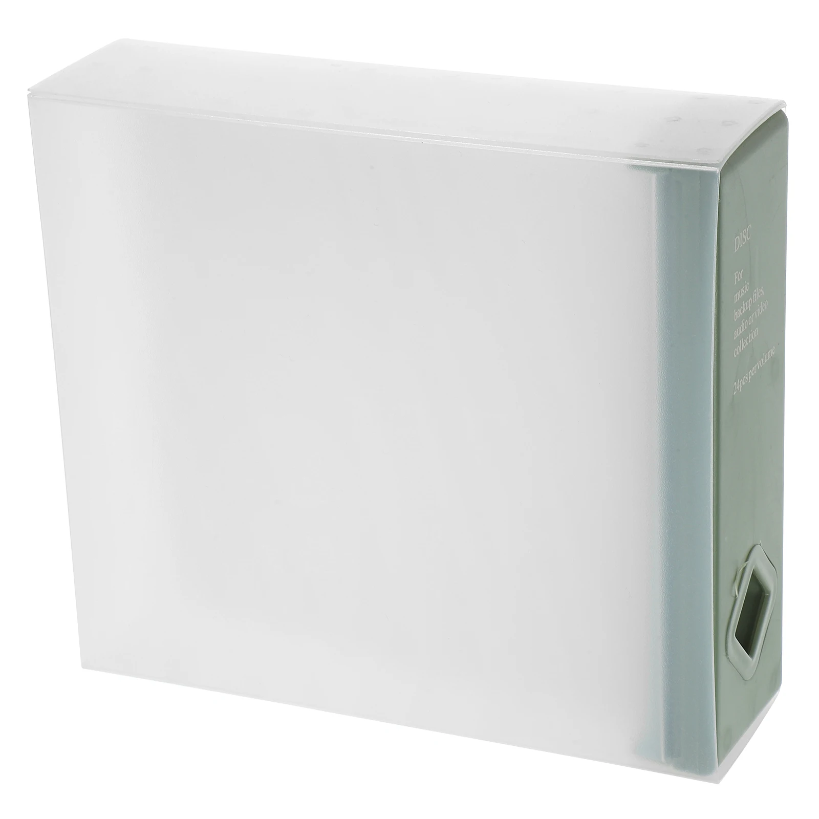 

1pc CD Storage 24 Discs Bean Travel Cd Case Green Non-woven Fabric Durable Compact Travel Holder Container