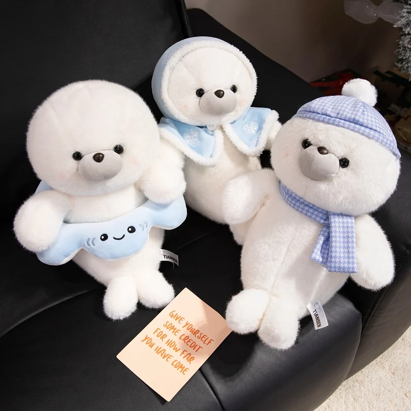 ตุ๊กตาแมวน้ำไอซ์แลนด์ ขนาด 15/20/30 ซม. ตุ๊กตาแมวน้ำน่ารัก สไตล์ปลาปีศาจ ตุ๊กตาสัตว์น่ารัก สวมเสื้อคลุม ของเล่นเด็ก ของขวัญวันเกิด