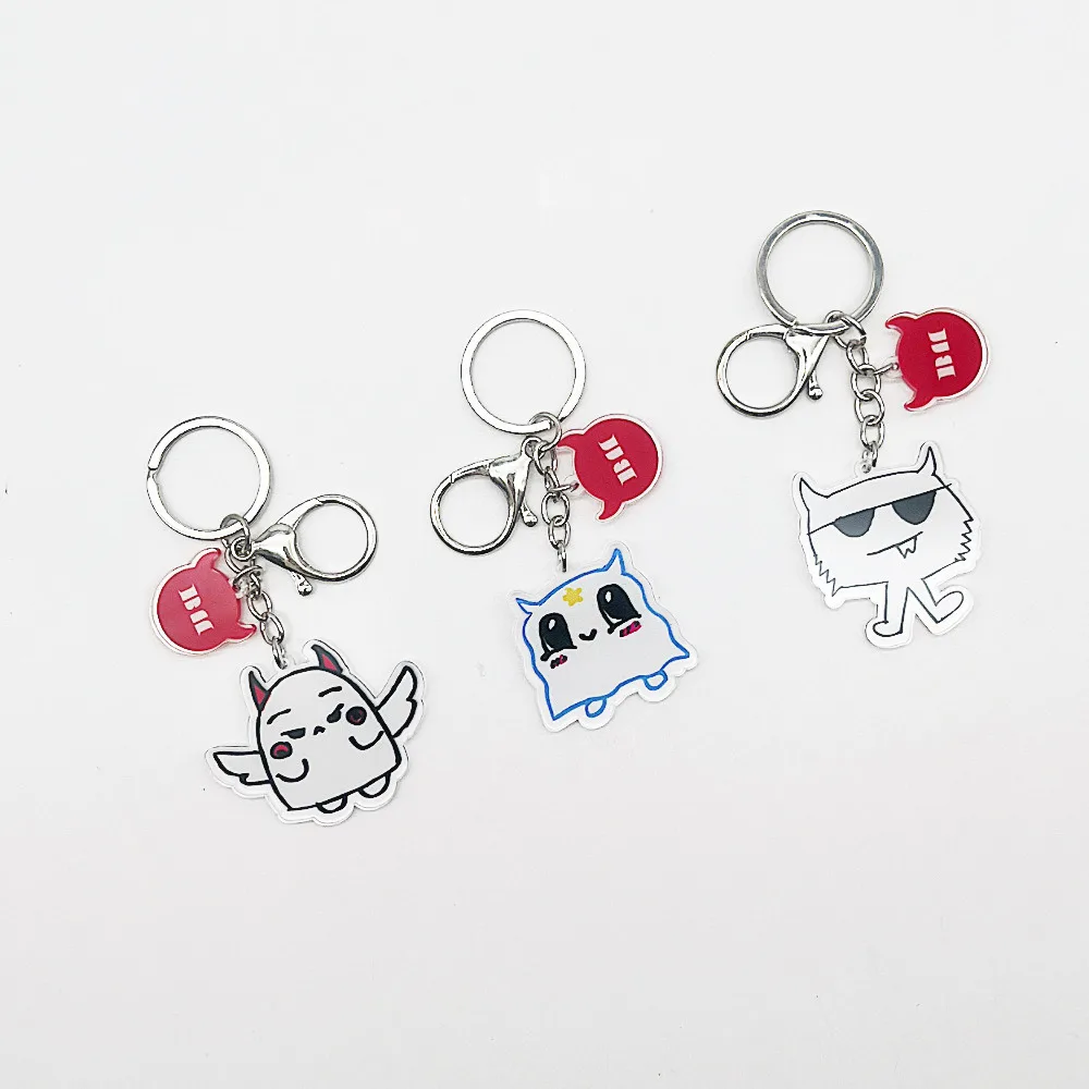 Popular Women Group Babymonster Cartoon Acrylic Keychain RUKA PHARITA ASA AHYEON RAMI RORA CHIQUITA Figure Keyring Fans Gifts