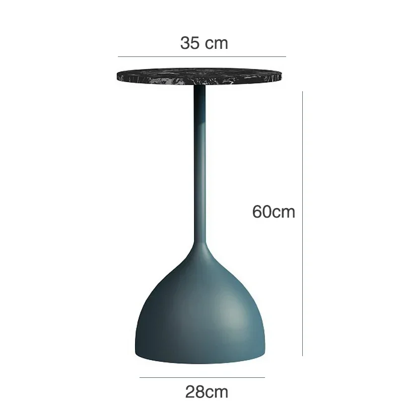 Soporte de Metal sólido, mesa de té pequeña de mármol creativa nórdica, pintura Nano de alta temperatura, mesas auxiliares artesanales para sala de estar