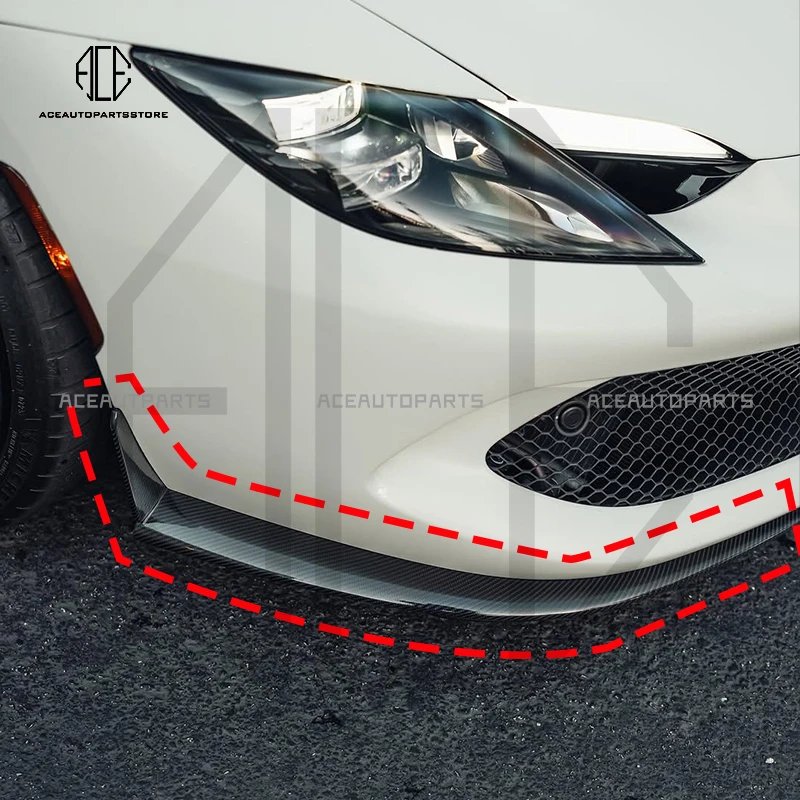 

OEM Style Dry Carbon Fiber Front Lip For Ferrari 296 GTB Dry Carbon Fiber Front bumper spoiler Body kit