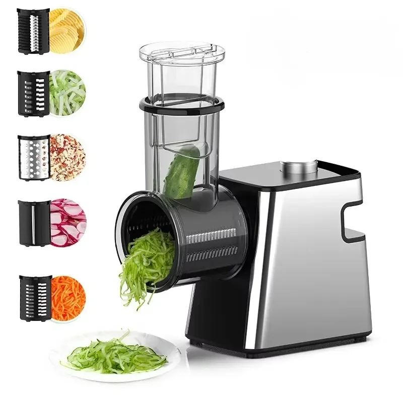 Multifunctional High Quality Upgraded Food Slicer Cheese Grater Kitchen Gadgets Automatic Electric Vegetable Cutter