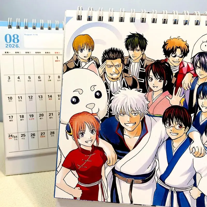 Gintama 2026-2027 Biennial Desk Calendar Anime Calendar Tabletop