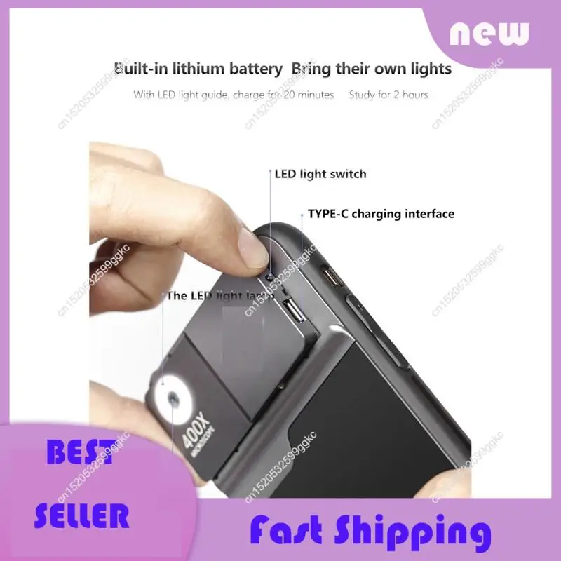 

Необходимый чехол для телефона с микроскопом Iphone 16 Pro 400X, защитный чехол для телефона Iphone 16 Pro, чехол для телефона 16