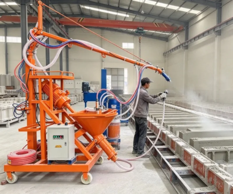 Trending Cost Effective Wet Mix Shotcrete Machine, Reliable GRC Glass Fiber Sprayer For Construction Decoration