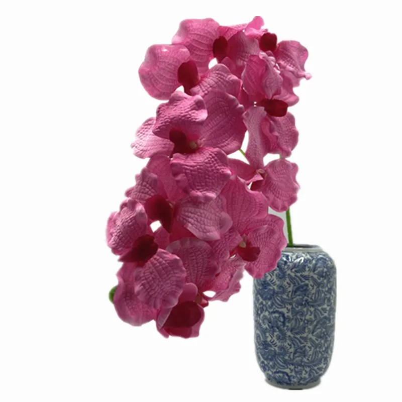 ONE Faux Single Stem Vanda  (11 Heads/Piece) Silk Spring Phalaenopsis Amabilis for Wedding Centerpieces