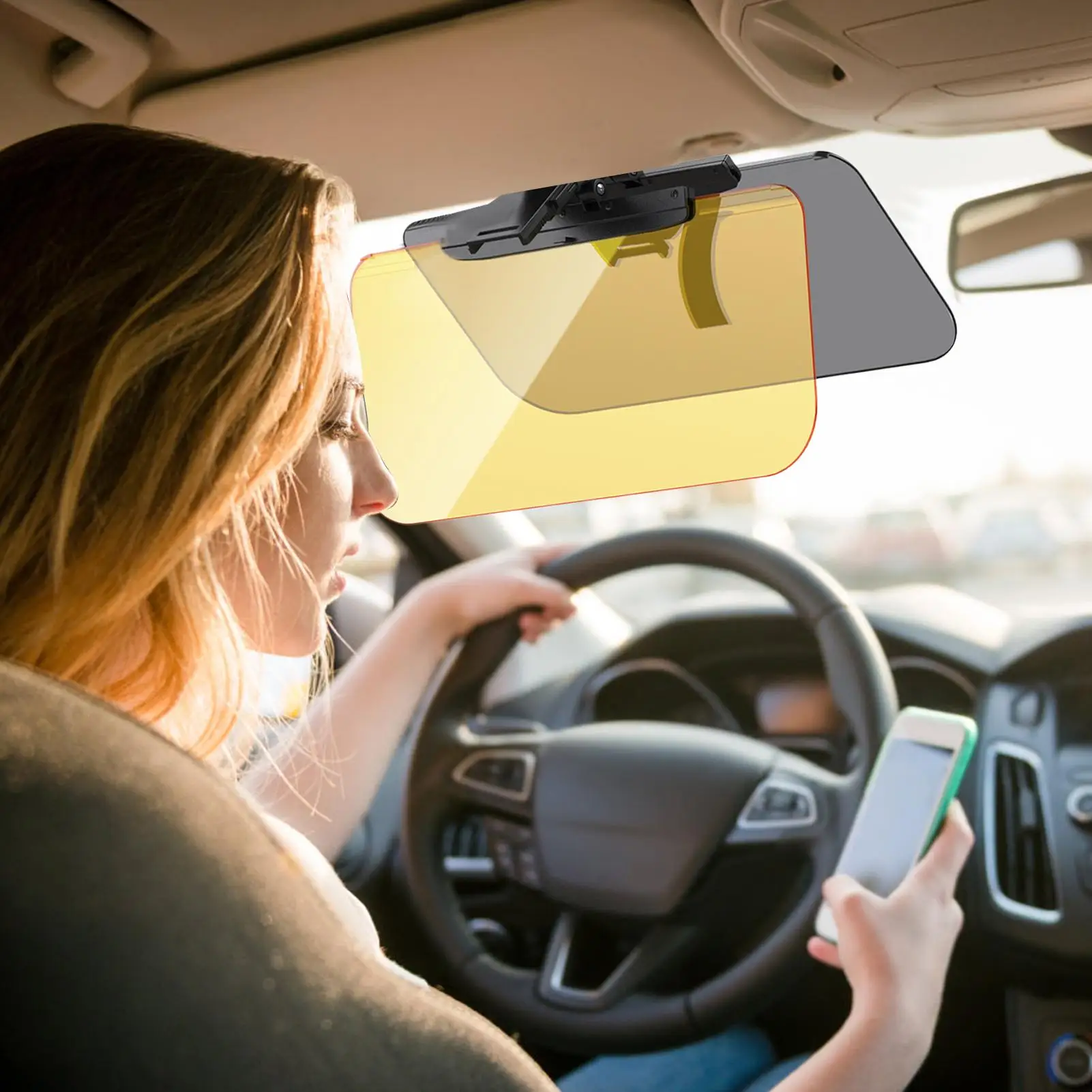 

Козырек для автомобиля, сильный свет, блокировка, антибликовый автомобильный козырек, зеркало, анти-УФ-очки для безопасного вождения, внедорожника, водителя