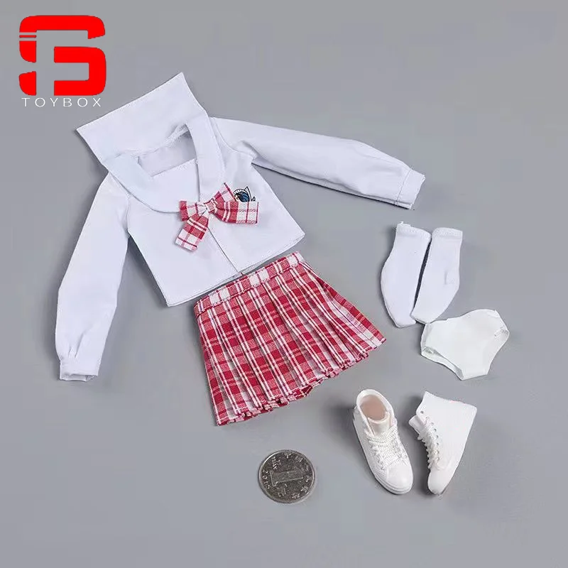 CDtoys CD031 Strój Szkolny JK Spódniczka Mundurek Marynarski Damski Model Ubrań Pasuje do Figurki Akcji Żołnierza 12 Calowy