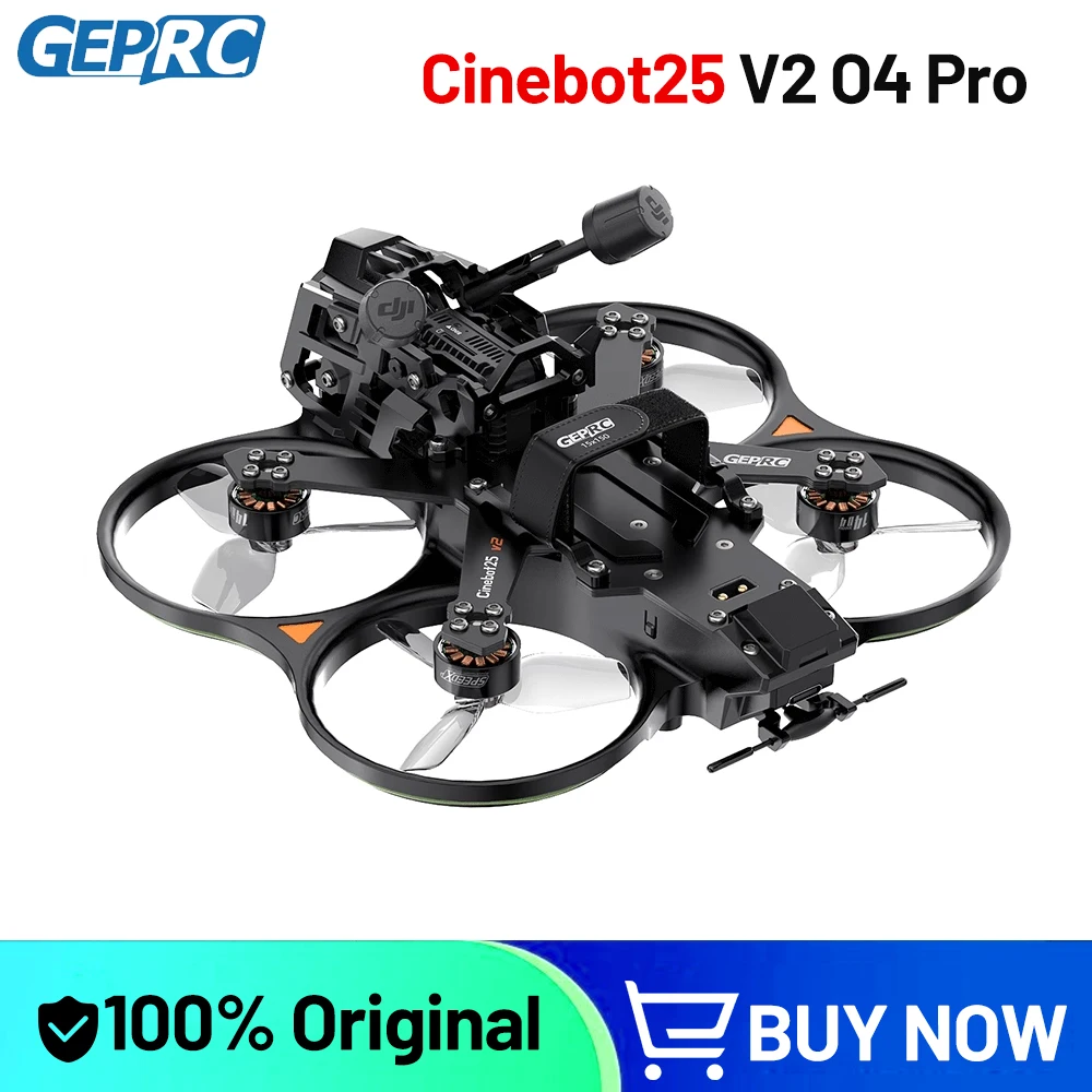 GEPRC Cinebot25 V2 RC Freestyle Drone O4 Air Unit PRO /WTFPV TAKER F722 35A 32Bit AIO SPEEDX2 1404 4600KV FPV Quadcopter