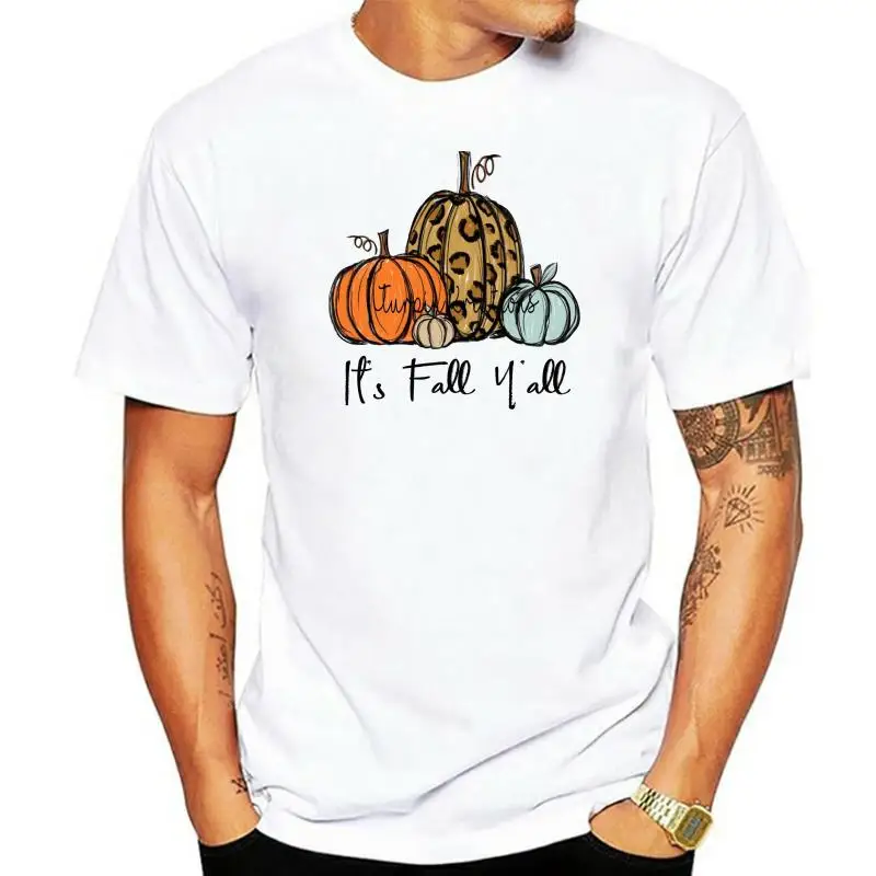 Farmer Sunflower Pumpkin Fruits It'S Fall Y'All Tshirt Women Sport Grey M - 3Xl 2Xl 9Xl Tee Shirt