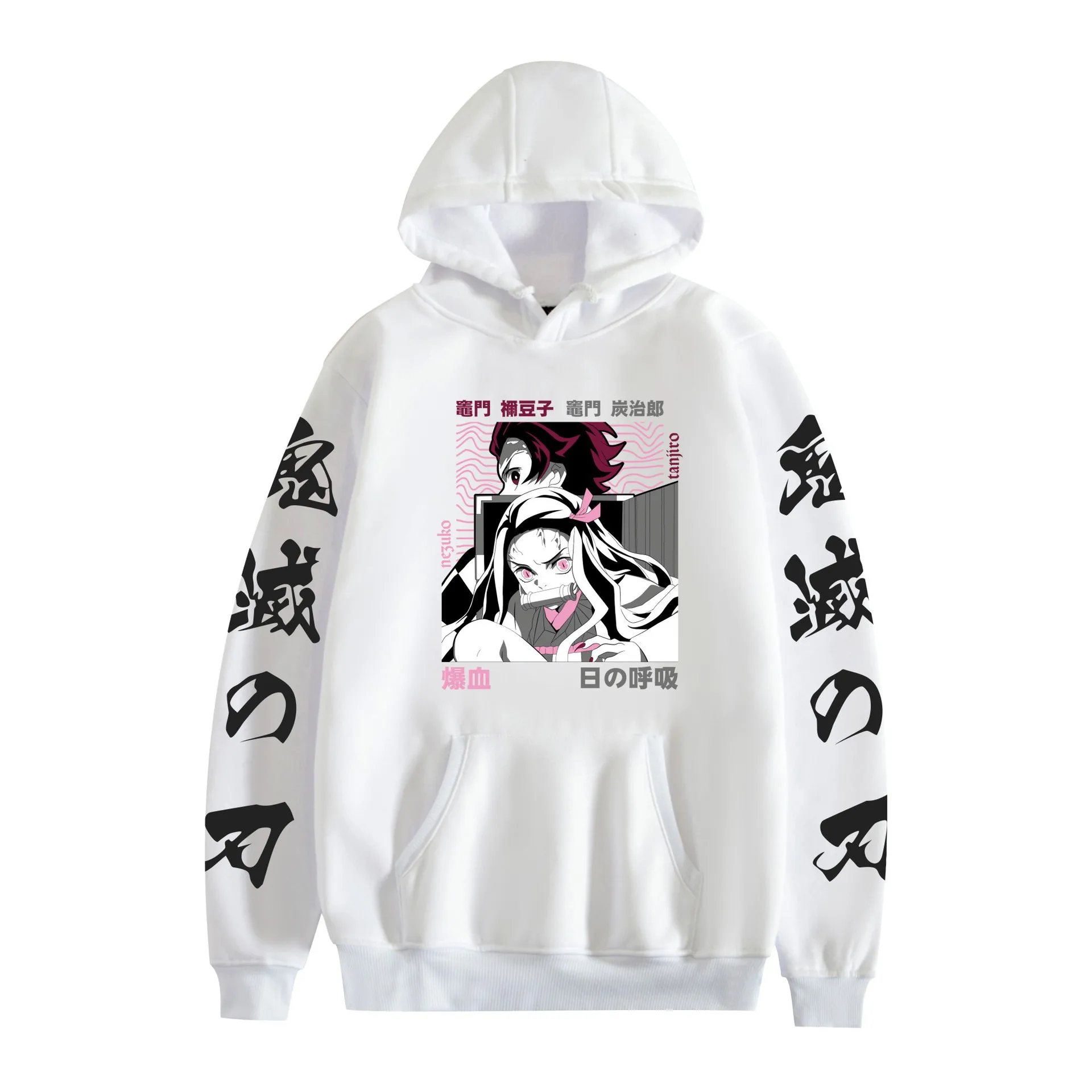 Demon Slayer Anime Character Impressions Fashion Printing Craftsmanship Hoodies Women's Clothing Sports and Leisure