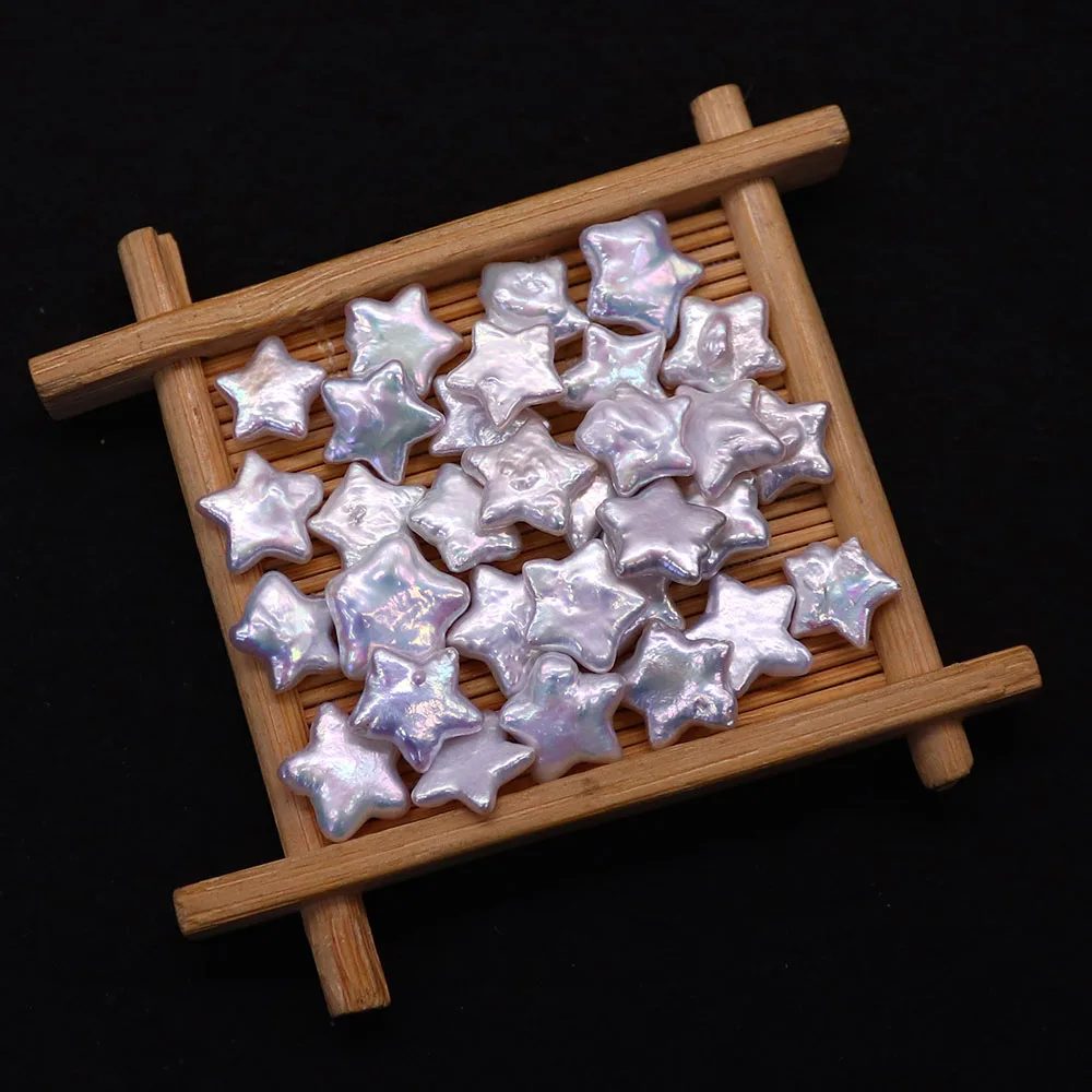 

Creative and Unique Natural Freshwater Baroque Star-Shaped 5-Pointed Holeless Loose Beads DIY Fashionable Necklace Jewelry Gift