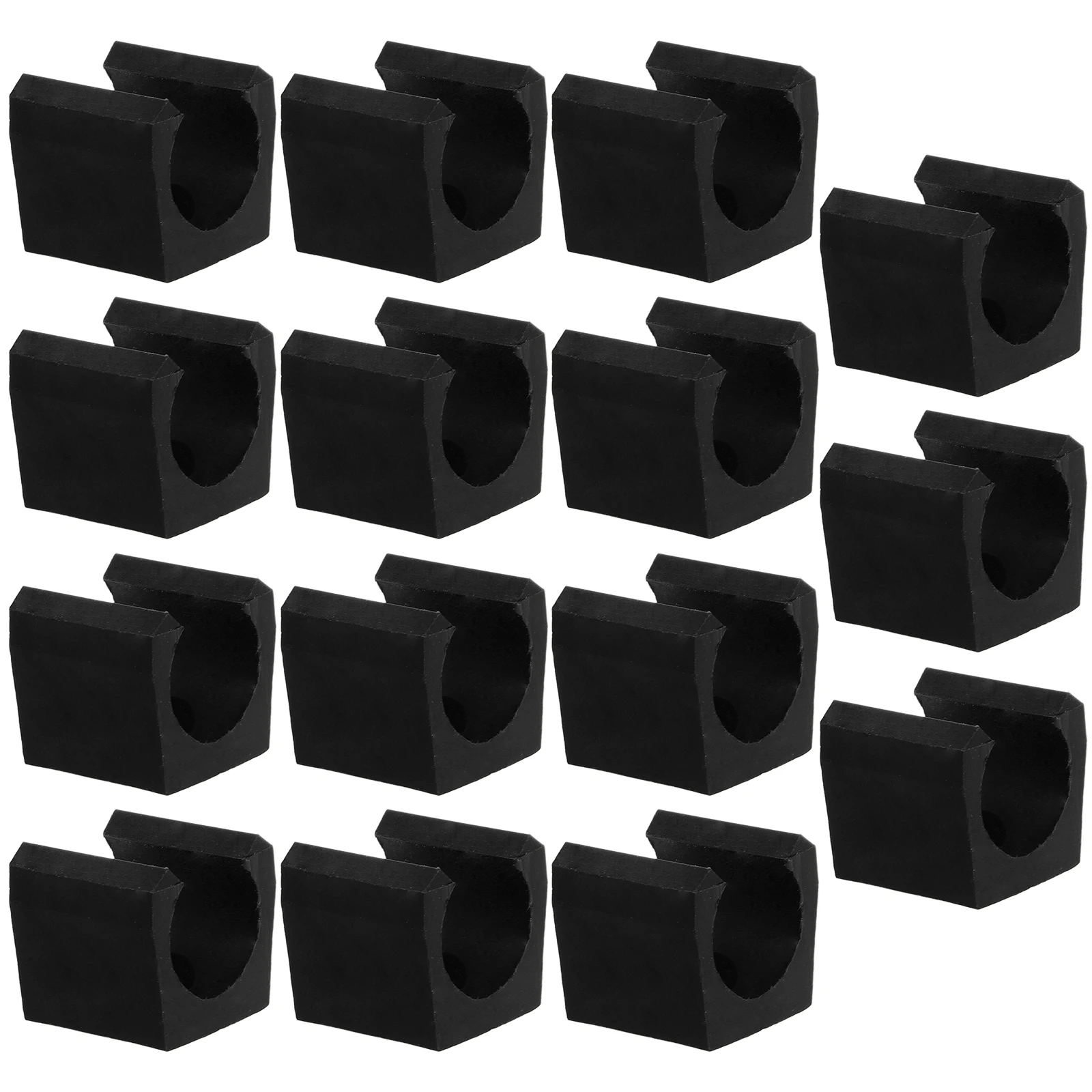 

15pcs Pool Cue Holder Wall Pole Clamp Fishing Rod Bracket Adjustable Clamp For Table Tennis Use Wall