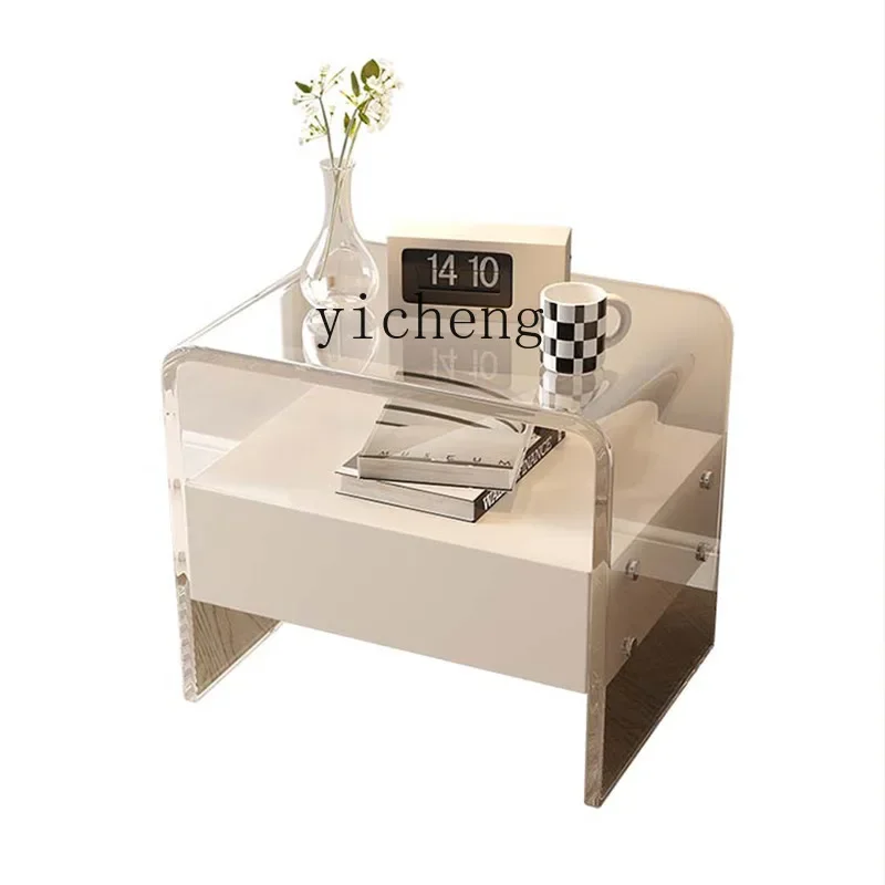 

XL Suspended Bedside Table Simple Modern Cream Style Mini Storage Bedside Cabinet