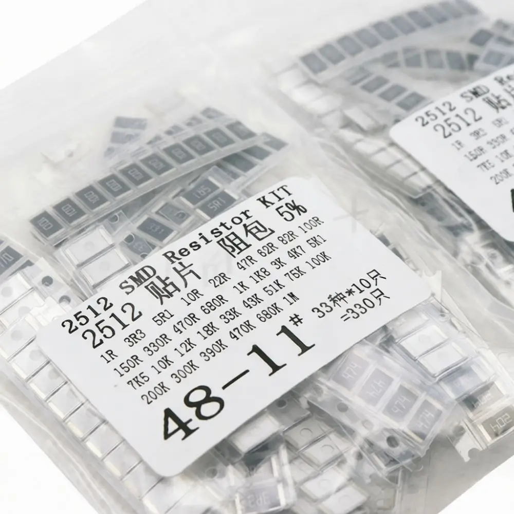 Assorted 2512 Chip Resistor Set High Quality SMD Electrical Components Kit For Lab Prototyping And Circuit Maintenance