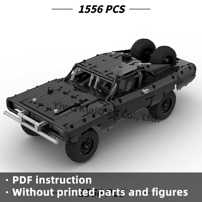 MOC Tactical Off-Road Sports Muscle Vehicle Building Blocks Set 1556Pcs, Heavy Duty Rally Cruiser Bricks Adults