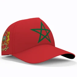 Morocco Youth Diy Free Custom Made Name Number Photo Mar Casual Hat Nation Flag Ma Kingdom Arabic Arab Country Baseball Cap