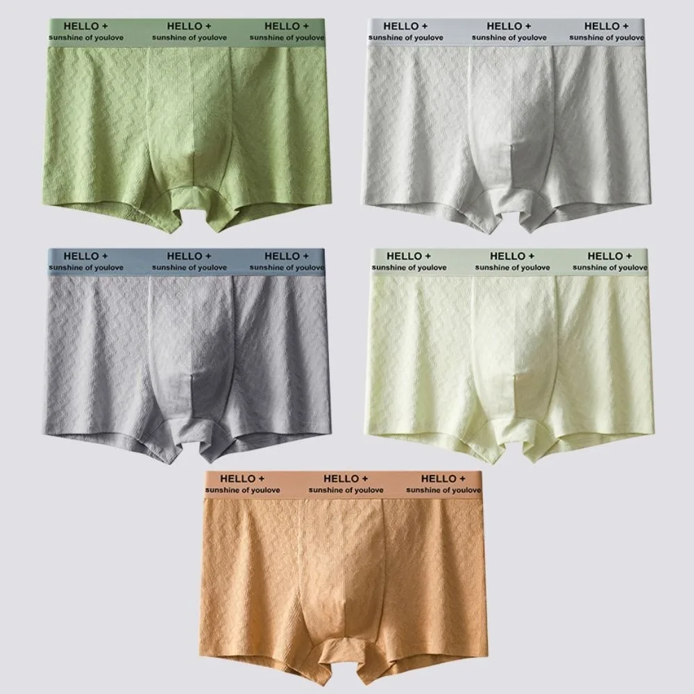 

3PCS Plus Size Men's Coton Boxer Briefs Cotton Seamless Underwear for Man Elastic Lingerie Shorts Underpants Spring Summer