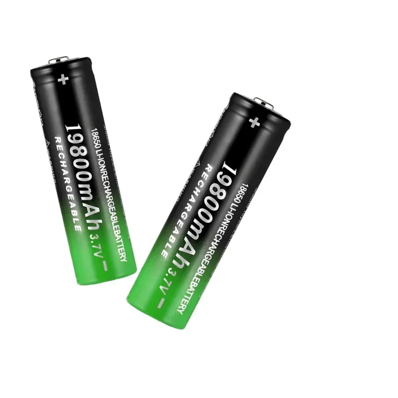 2pcs-20pcs Stücke Neue 18650 Batterie 3,7 V 19800 Lithium-ionen Für LED Taschenlampe Beliebte Hohe Qualität
