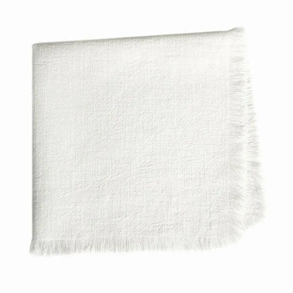 

Party Supply Table Decoration Linen Napkin Solid Color Vintage Cotton Napkin Retro Reusable Placemats Wedding