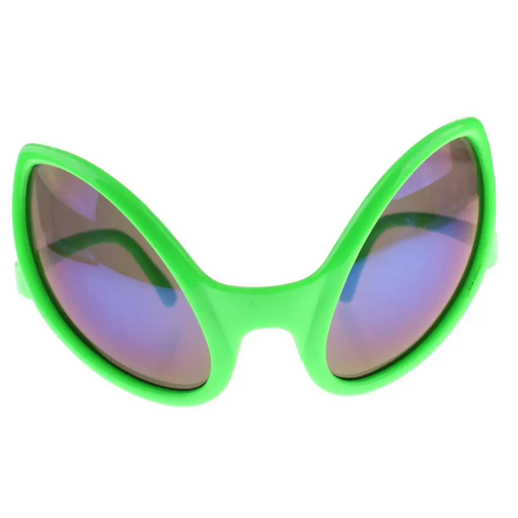 Alien Sunglasses High Quality Rainbow Lens Plastic Photo Prop Costume Accessory for Kids and Adults Fancy Dress Party
