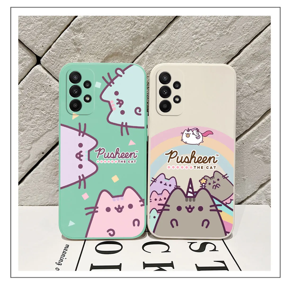 Cute Cartoon Cat P-Pusheens Phone Case For Huawei P50 P40 P30 P20 Nova 9 9SE 8 8i Mate 40 30 20 Pro Lite P Smart 2021 Y7A Cover