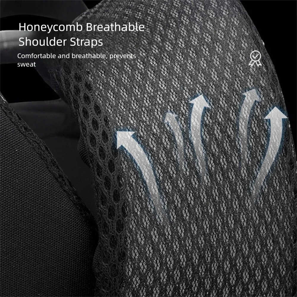 

Multi-Compartment Student Backpack Large Capacity Waterproof Travel Laptop Rucksack Wide Straps Multi Functional School Bag