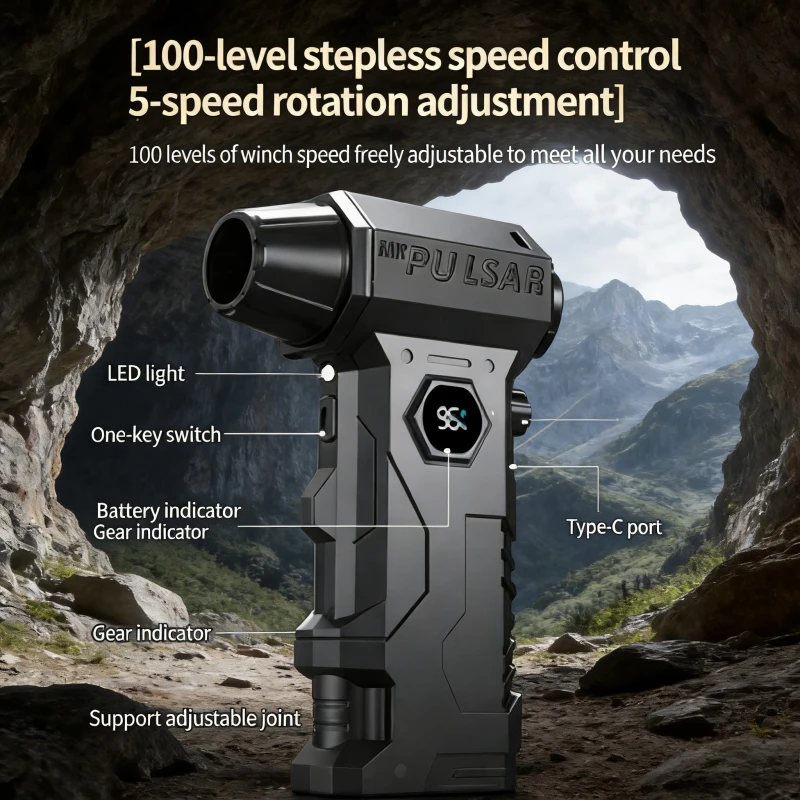 

Воздуходувка для детализации салона автомобиля X7 | Высокомощный пылесос 990000 об/мин с дисплеем в реальном времени