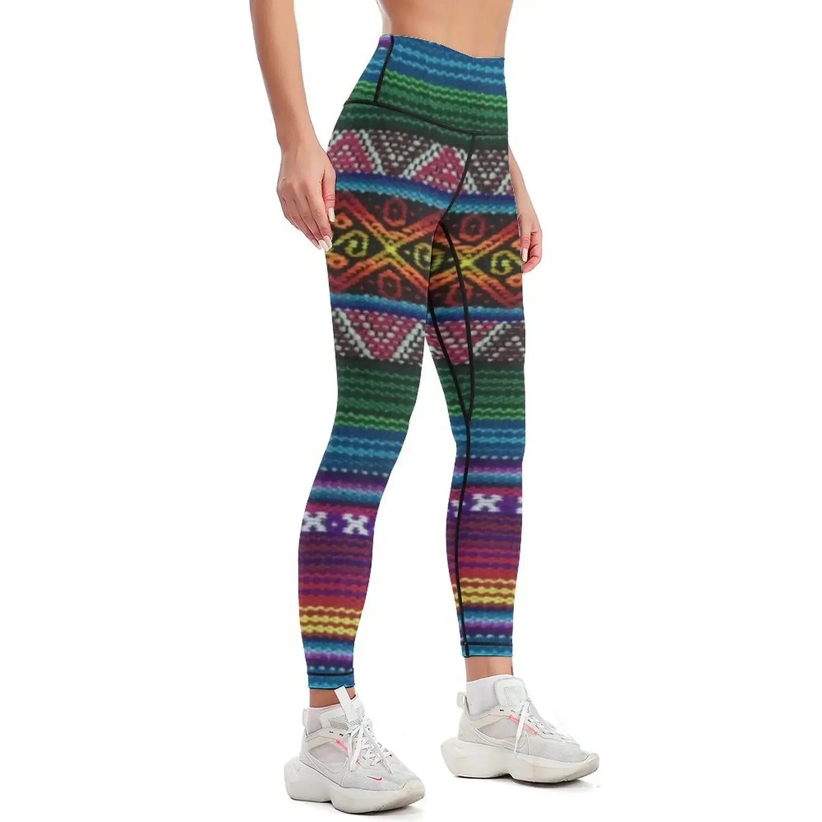 Peruvian textile pattern Leggings Women's sports pants sporty woman push up Women's pants legging push up Womens Leggings