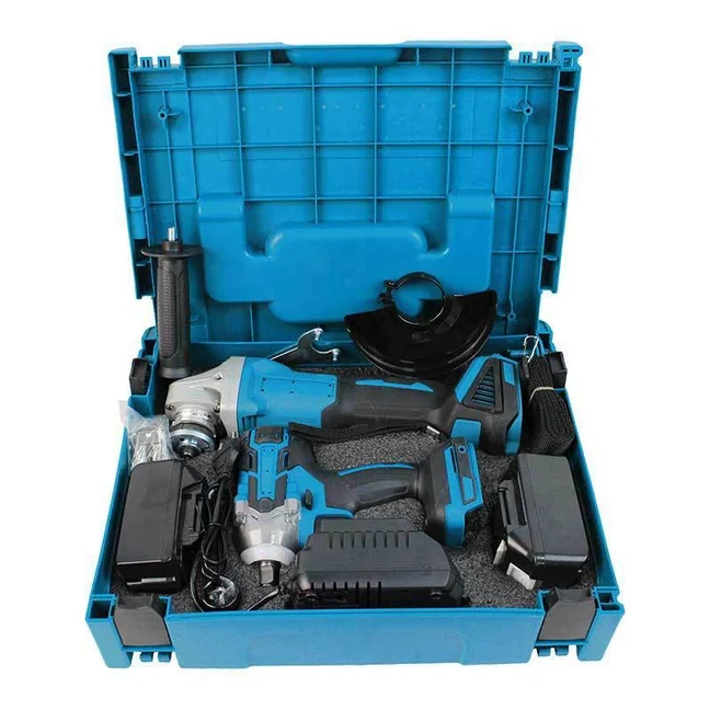 21V Multipurpose Rechargeable Lithium Battery Washer Cordless Chain Reciprocating Saw Angle Grinder Polishing Machine Set