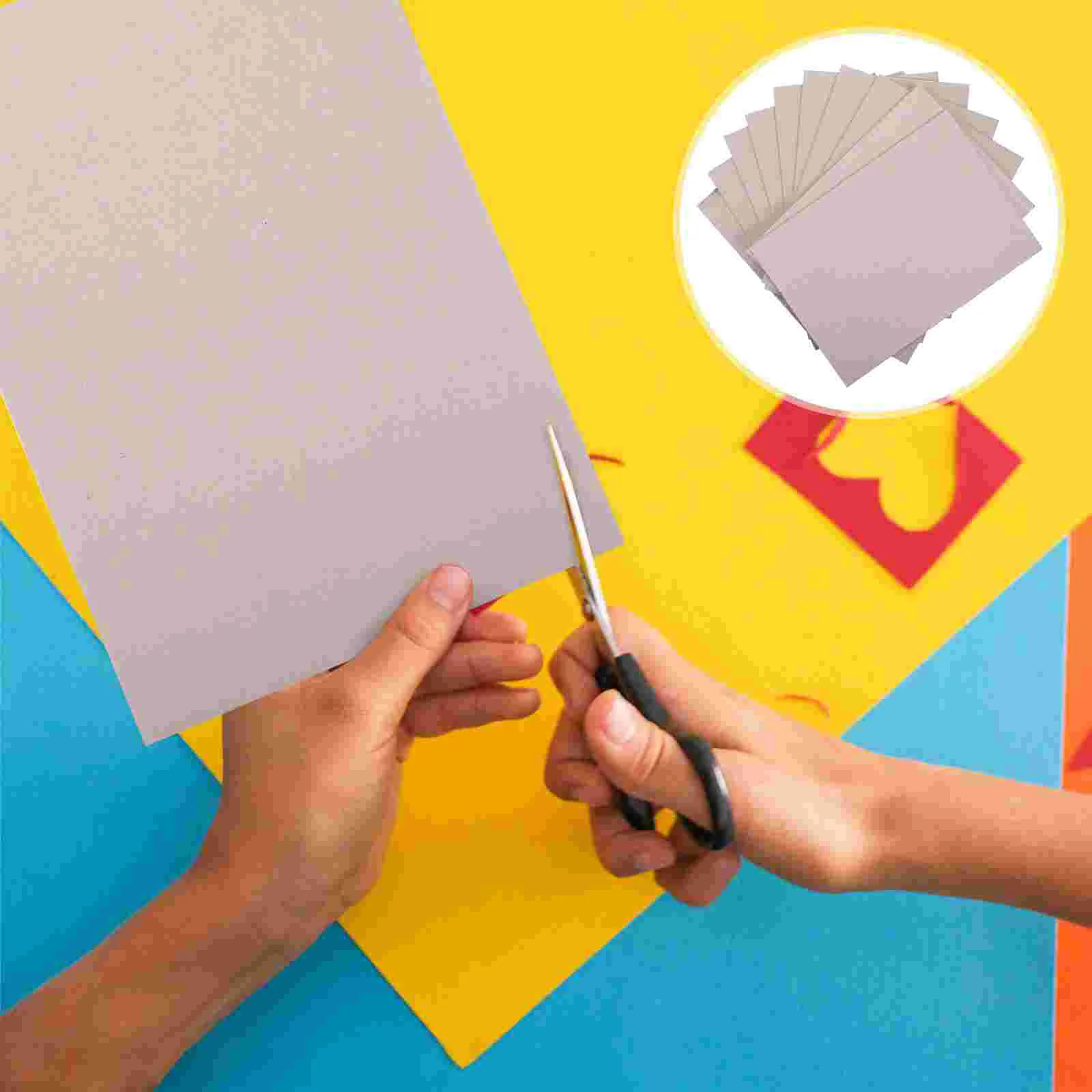 10 Pcs Cardboard Double-sided Paperboard Drawing Thicken DIY for Kids Painting Kindergarten