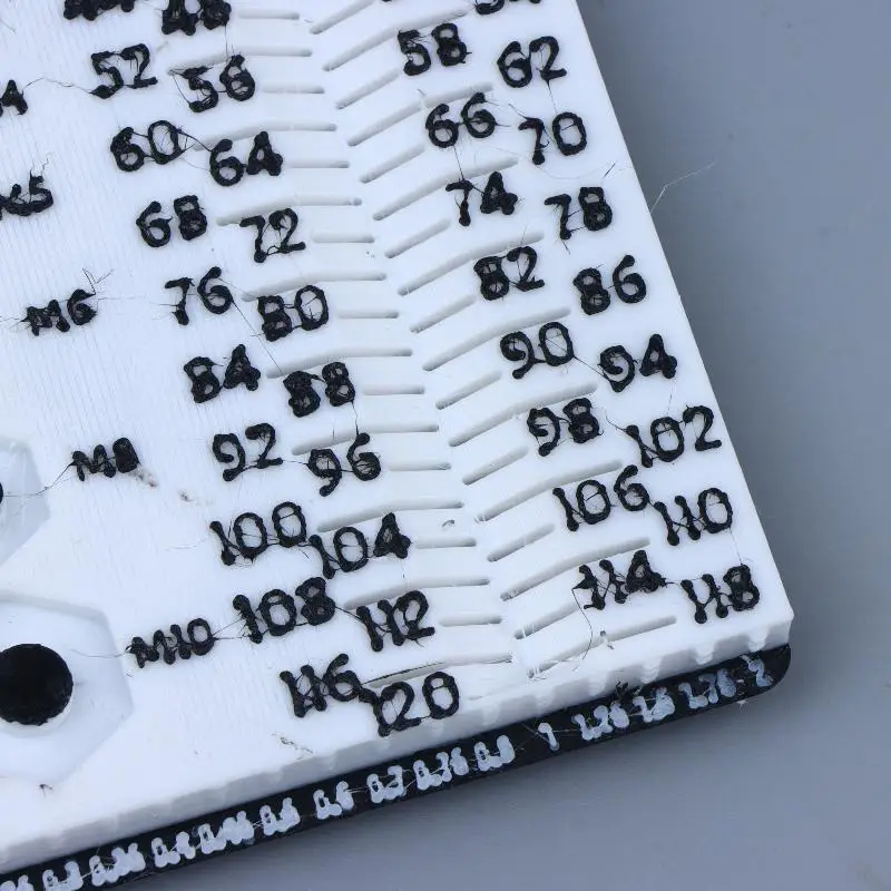 M1-M10 Schrauben- und Bolzenmesswerkzeug, langlebig, tragbar, Werkstattmessgerät, perfektes Geschenk für Heimwerker und Heimreparaturen. – Detail 18