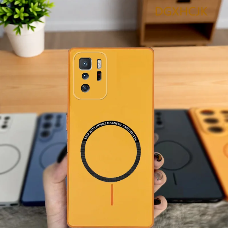 Coque pour Xiaomi Poco X3 GT, coque de téléphone Poco X3 GT, coque POCO X3 GT, coque arrière en silicone rigide magnétique antichoc