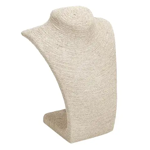 Linen Necklaces Pendant Portrait Showcase Display Shelf  Window Stand Jewelry Pendants Bust Mannequin Holder Rack Organizer