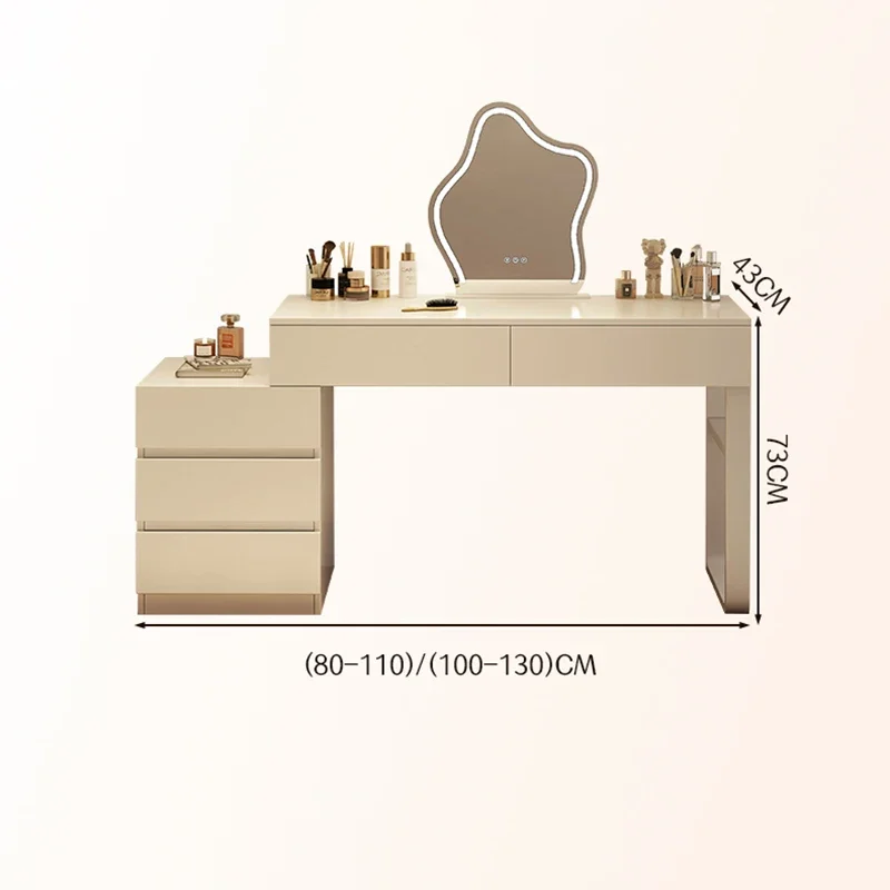 Elegant Minimalist Vanity Table Storage Nordic Classic Modern Vanity Table European Simple Meuble Coiffeuse Home Furniture