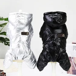 Winter Pet Dog Clothes Waterproof Warm Dog Jumpsuit for Small Dogs Chihuahua Puppy Down Coat Jacket French Bulldog Pet Outfits